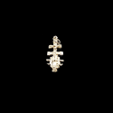 Colgante cruz de Caravaca Plata de Ley