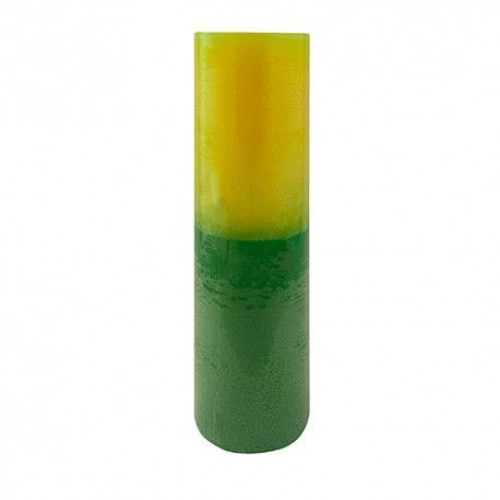 Velón 7 días verde y amarillo