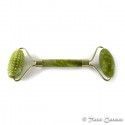 Masajeador de Jade Verde doble rodillo
