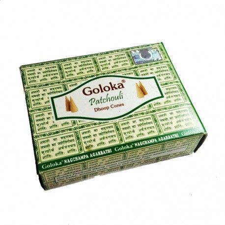 Conos de Incienso Goloka Pachuli (10 Ud.)
