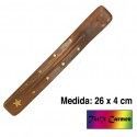 Porta Inciensos de madera con estrellas