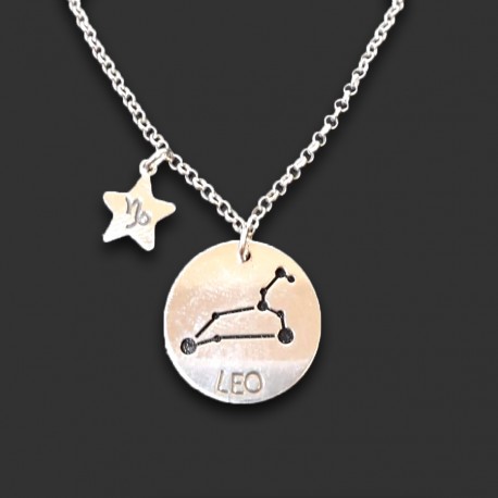 Colgante horóscopo y estrella Leo