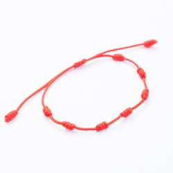 Pulsera Roja de Siete Nudos