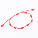Pulsera Roja de Siete Nudos