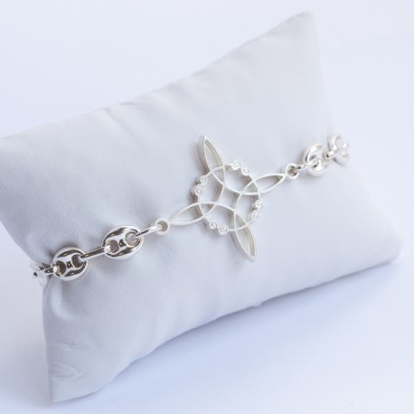 Pulsera Nudo de Bruja Cadena Gruesa