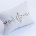 Pulsera nudo de bruja cadena gruesa Plata de Ley