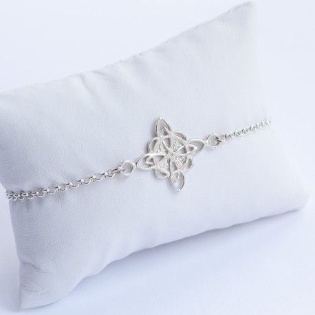 Pulsera Nudo de Bruja Cadena Fina