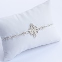 Pulsera nudo de bruja cadena fina Plata de Ley