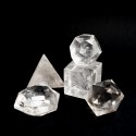 PACK FIGURAS CUARZO BLANCO ( SÓLIDOS PLATÓNICOS )