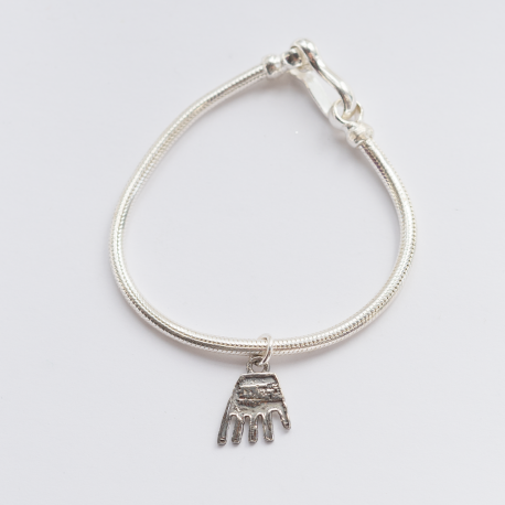 PULSERA MANO DE IRULEGI PLATA