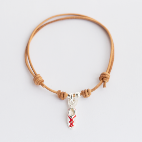 PULSERA ALPARGATA VASCA CUERO