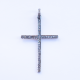 Cruz de Plata de Ley y Brillantes