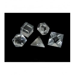 PACK FIGURAS CUARZO CRISTAL (SÓLIDOS PLATÓNICOS )