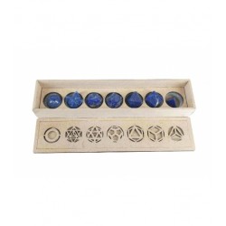 PACK SOLIDOS PLATONICOS DE LAPISLAZULI (7 PIEZAS)