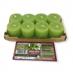 Vela Aromaterapia Aloe Vera Pack 8 Velas