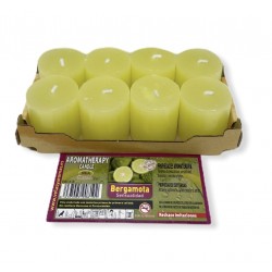 Velas Aromaterapia Bergamota Pack 8 Velas