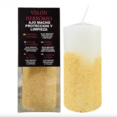 Velón Herbóreo Ajo Macho Protección y Limpieza