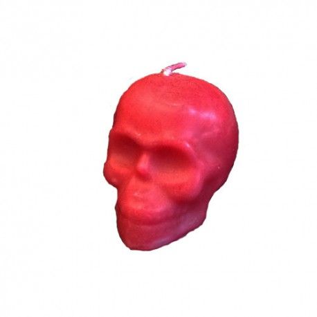 Vela Calavera Roja